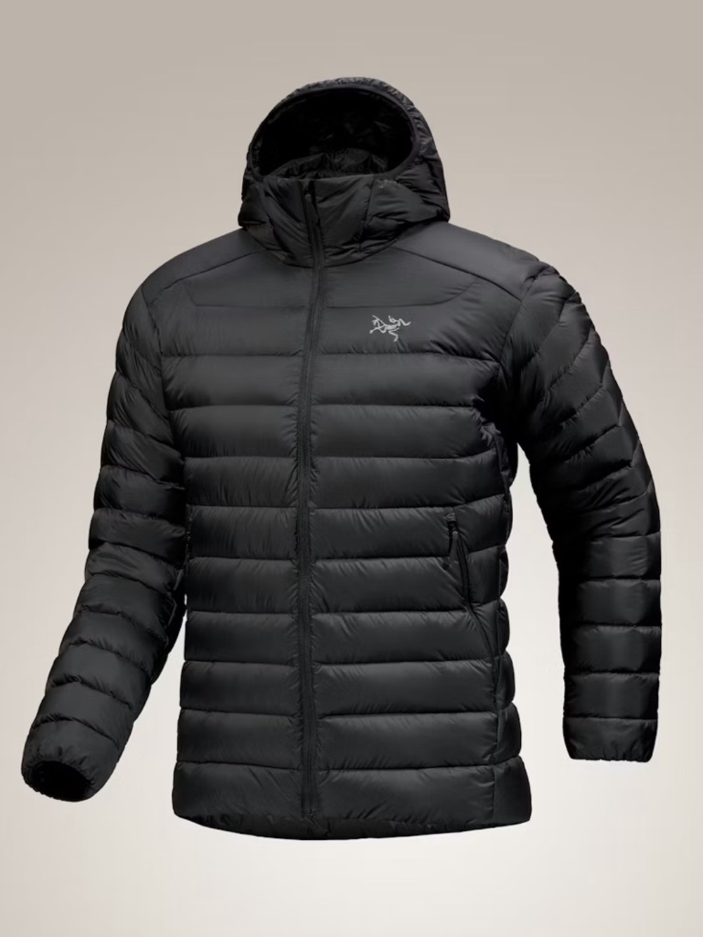 Arcteryx cerium down puffer jacket hoody black men’s medium. NWT.